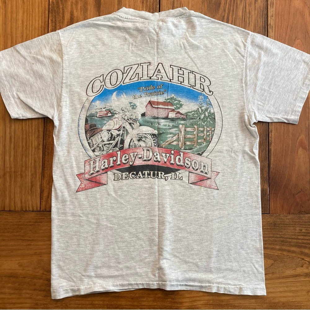 Vintage 1998 Harley Davidson Decatur, IL Graphic T shirt